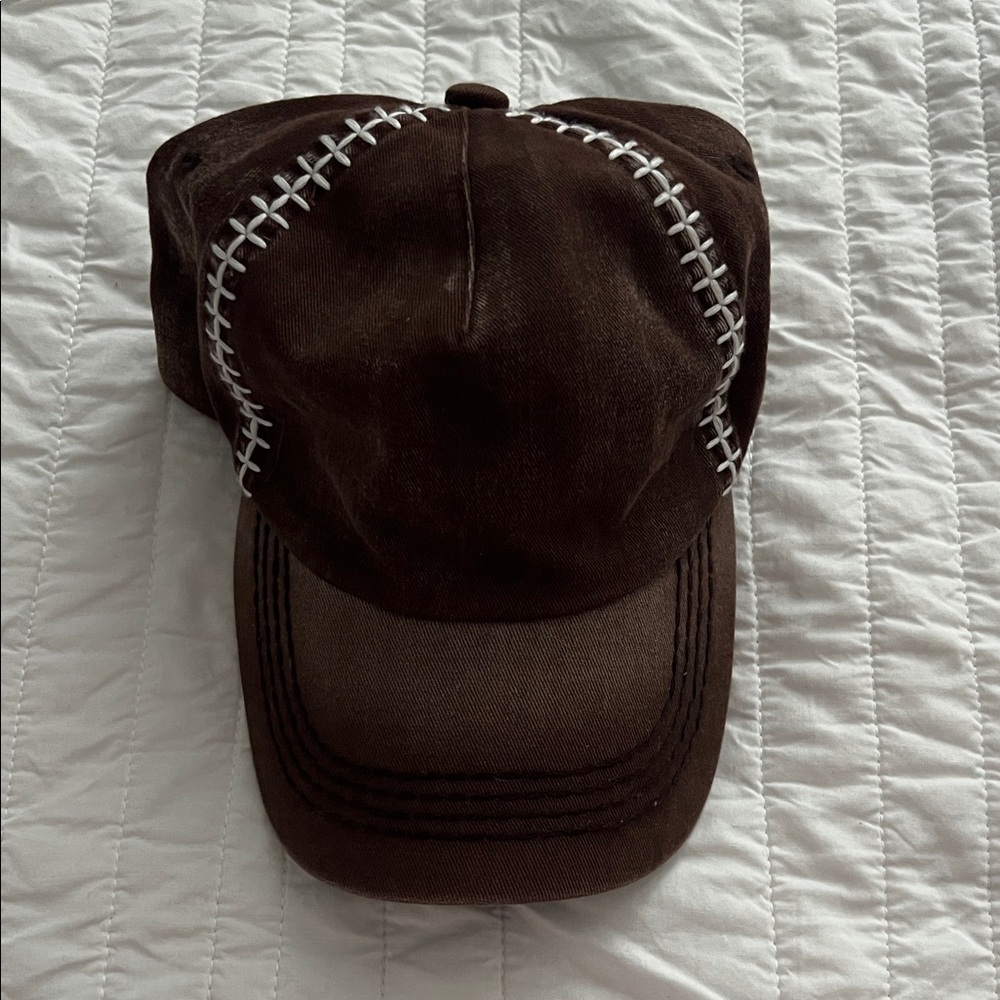 Football stitch hat
